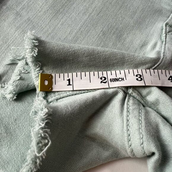 Hudson Amber Fray Hem Shorts – Size 26 Minty Fresh Summer Mood - Picture 10 of 13